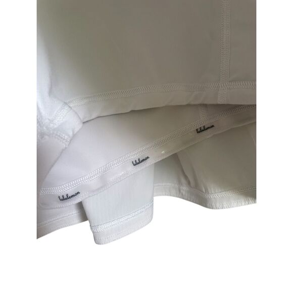 Lululemon Pace Rival Tall Tennis Skort White Size 10 Tall - Picture 2 of 16